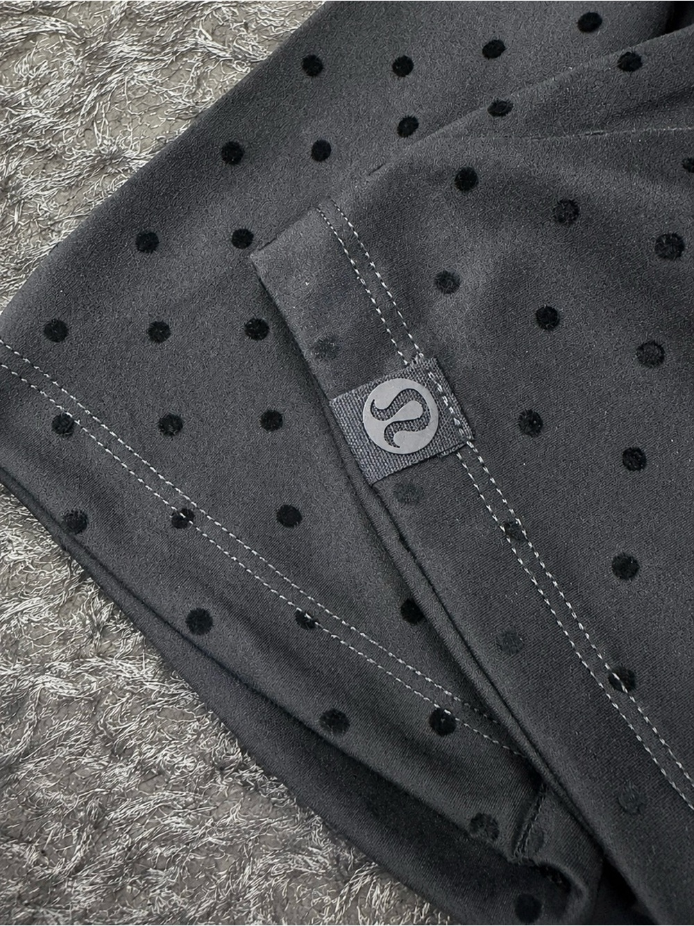 Lululemon Define Black Polka Dot Jacket & Shorts Set - Picture 3 of 3